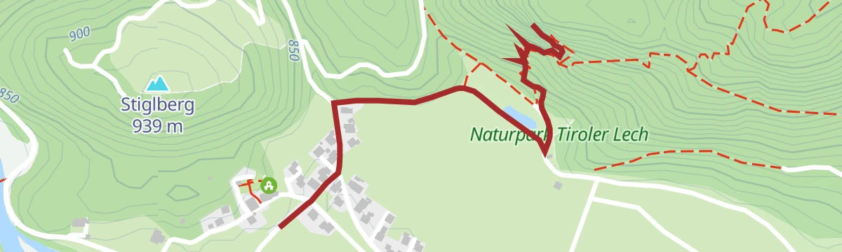 Route map: Wanderung zum Schloss im Loch